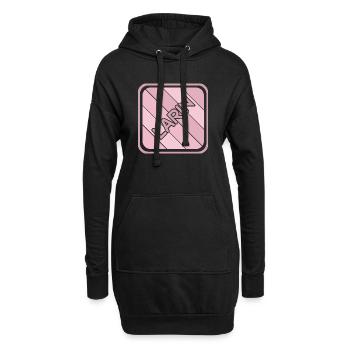 Larin als Tochter - Hoodie-Kleid - Schwarz - Vorne