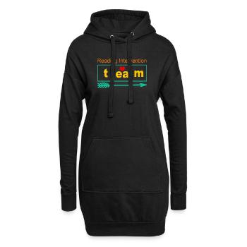 Reading Intervention Team Emblem - Hoodie Dress - black - Front