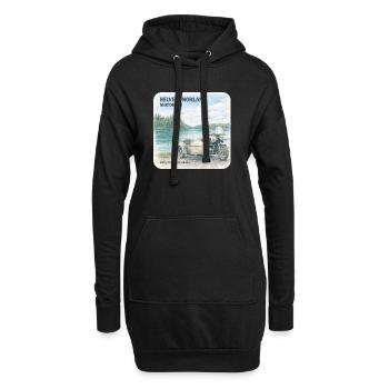 Helveti-Norland Motor OY: Sivupyörä - Hoodie-Kleid - Schwarz - Vorne