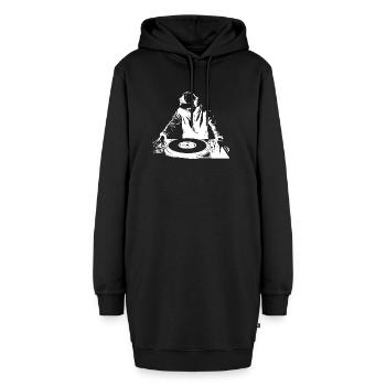 Dj Sketch - Sweat-shirt à capuche long Femme - noir - Devant