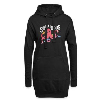 Socktopus: Sock Octopus - Hoodie Dress - black - Front