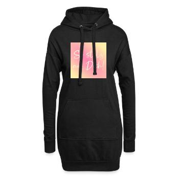 Stolz auf Dich Anerkennung - Hoodie-Kleid - Schwarz - Vorne
