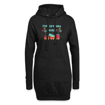 Christmas Train - Hoodie Dress - black - Front