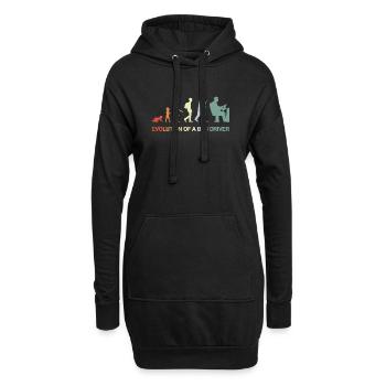 Baby zum Busfahrer Evolution - Hoodie-Kleid - Schwarz - Vorne