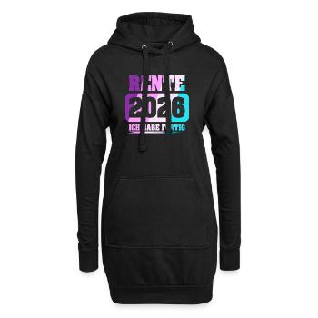 Rentner Rente 2026 - Hoodie-Kleid - Schwarz - Vorne