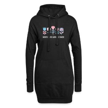 Pride Month LGBTQ – Trans Personen verdienen Sicherheit - Hoodie-Kleid - Schwarz - Vorne