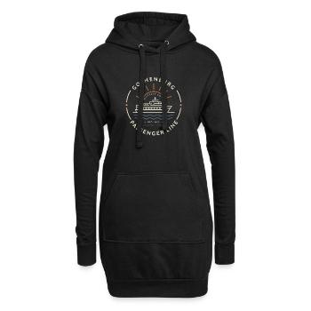 Wappen der Göteborger Personenbahn | Kattegatküste - Hoodie-Kleid - Schwarz - Vorne