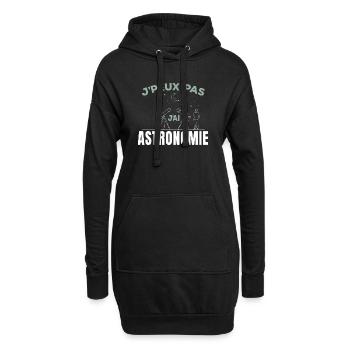 T-shirt J'peux pas j'ai personnalisé - Sweat-shirt à capuche long Femme - noir - Devant
