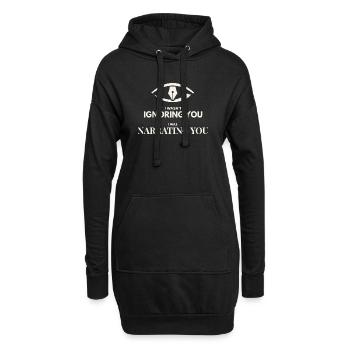 I Was Narrating You - Hoodie-Kleid - Schwarz - Vorne