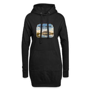 Mount Taranaki Neuseeland - Hoodie-Kleid - Schwarz - Vorne