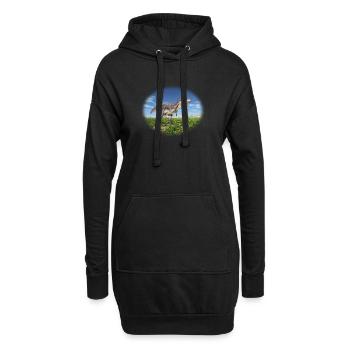 Tyrannotitan – dinosaures prédateurs de la préhistoire - Sweat-shirt à capuche long Femme - noir - Devant