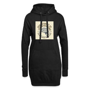 T-shirt du département de la surpensée - Vintage - Sweat-shirt à capuche long Femme - noir - Devant