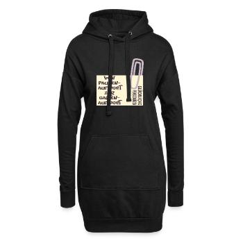 Abschied Lehrerin - Pensionärin Garten - Hoodie-Kleid - Schwarz - Vorne