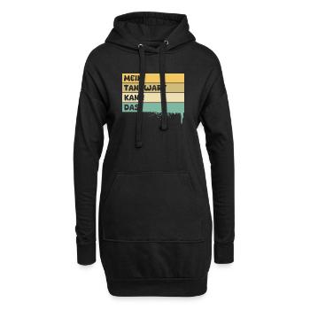 Handwerker Tankwart - Hoodie-Kleid - Schwarz - Vorne