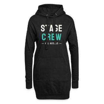 Stage Crew All Access Stage Team Staff Concert - Hoodie Dress - black - Front