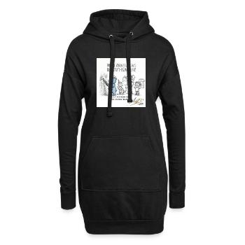 Bleistiftkünstler-Abenteuer mit Freunden - Hoodie-Kleid - Schwarz - Vorne