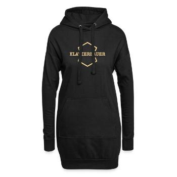 Geschenk für Klavierbauer - Hoodie-Kleid - Schwarz - Vorne