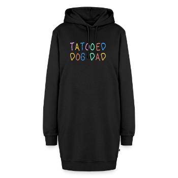 Tatooed Dog Dad Geschenk Vatertag Hund - Hoodie-Kleid - Schwarz - Vorne