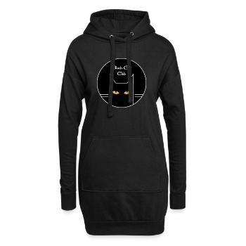 Club du Chat Noir - Sweat-shirt à capuche long Femme - noir - Devant