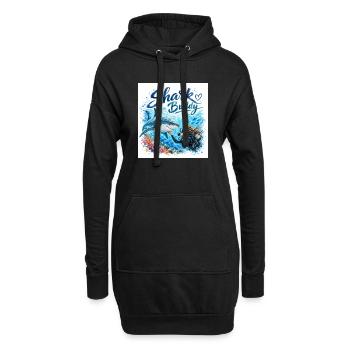Compagnon Requin Ami Sous-marin - Sweat-shirt à capuche long Femme - noir - Devant