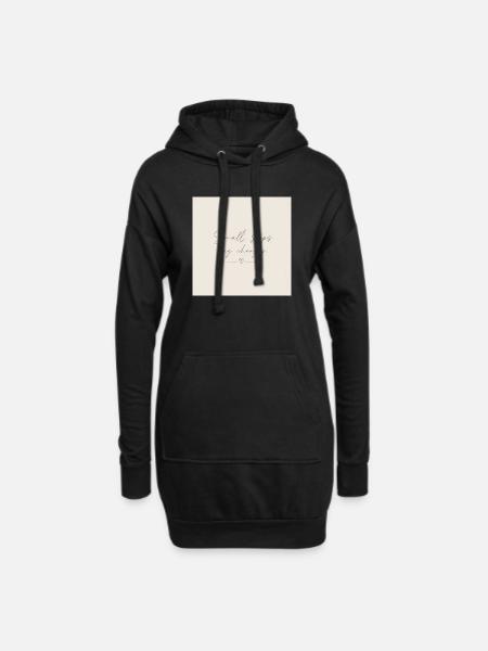 3BF53FEA-0E7A-4554-AD83-F170A37D2389 - Hoodie Dress - black