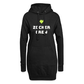 Gamer Crew Gaming Gamer Pixel Console Gift - Hoodie Dress - black - Front