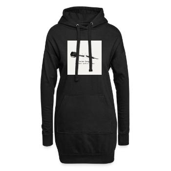 Dart Spruch: Ich Treff Doch Eh Nichts - Hoodie-Kleid - Schwarz - Vorne