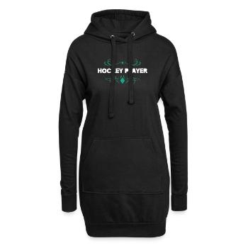 Conception des ornements pour joueurs de hockey sur glace - Sweat-shirt à capuche long Femme - noir - Devant