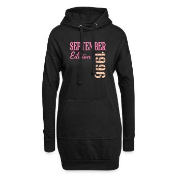 Geburtstag September 1996 - Hoodie-Kleid - Schwarz - Vorne