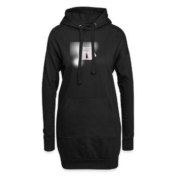 Nie Wieder Alkohol Flaschen-Symbol - Hoodie-Kleid - Schwarz - Vorne