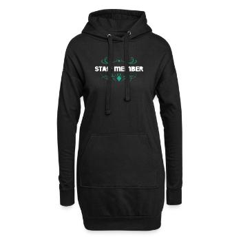 Insigne d’ornement pour membre du personnel - Sweat-shirt à capuche long Femme - noir - Devant
