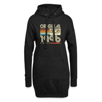 Original 1996 Vintage Vintage Rétro Anniversaire - Sweat-shirt à capuche long Femme - noir - Devant