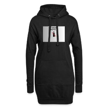 Nie Wieder Alkohol – Alkoholfrei - Hoodie-Kleid - Schwarz - Vorne