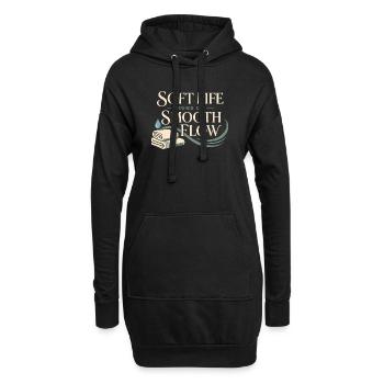 Lymphsystem Lymphdrainage Wellness Geschenk - Hoodie-Kleid - Schwarz - Vorne