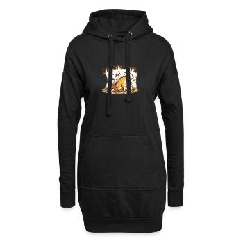 Diggin Life Dog Mud - Sweat-shirt à capuche long Femme - noir - Devant
