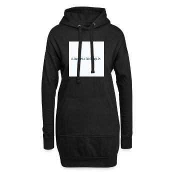 Él que no salta es un inglés - WM Schrift - Hoodie-Kleid - Schwarz - Vorne
