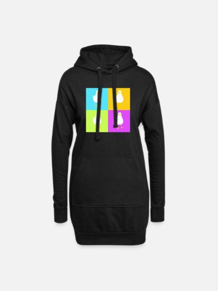 MineMineMineMine - colorful1 - Hoodie Dress - black