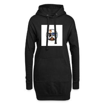 Kleiner Murmel Große Träume - Hoodie-Kleid - Schwarz - Vorne