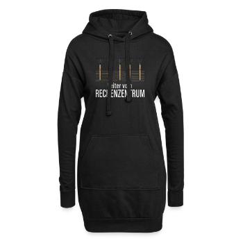 Rechenzentrum Gärtner Garten Gartenarbeit - Hoodie-Kleid - Schwarz - Vorne