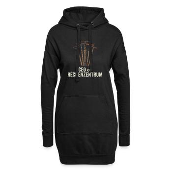 Leiter Vom Rechenzentrum Gartenarbeit Gärtner - Hoodie-Kleid - Schwarz - Vorne