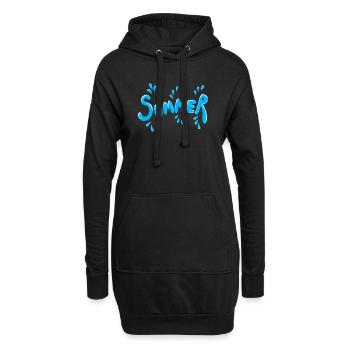 Splish Splash - Hoodie-Kleid - Schwarz - Vorne