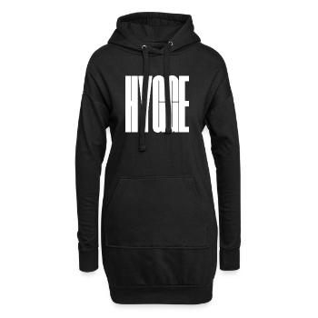 Hygge Bold Wordmark Grafik-T-Shirt - Hoodie-Kleid - Schwarz - Vorne