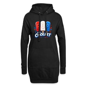 Lustiger Opa, der coolste Papa - Hoodie-Kleid - Schwarz - Vorne