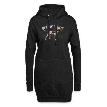 Get My Point - English Pointer Dad Hunting Dog - Hoodie Dress - black - Front