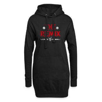 Père et fils métalleux – The Remix - Sweat-shirt à capuche long Femme - noir - Devant