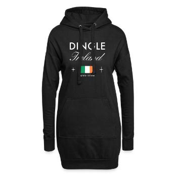 Dingle Ireland Coordinate Souvenir de voyage - Sweat-shirt à capuche long Femme - noir - Devant