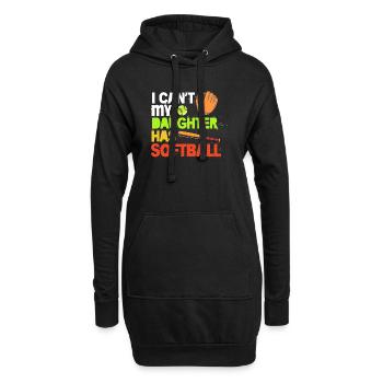 Maman de softball Maman de softball - Sweat-shirt à capuche long Femme - noir - Devant