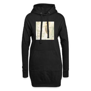 Magie Rare de la Forêt - Sweat-shirt à capuche long Femme - noir - Devant