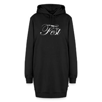Frohes Fest - Hoodie-Kleid - Schwarz - Vorne
