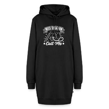 Anesthesiologist Need Sedation Anesthesia - Hoodie-Kleid - Schwarz - Vorne - AI Model Female 172 light (172cm)